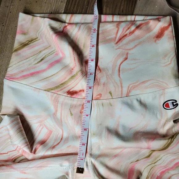 NWT Champion Pink Marble High-Rise Leggings Women's Size Small - Picture 10 of 12